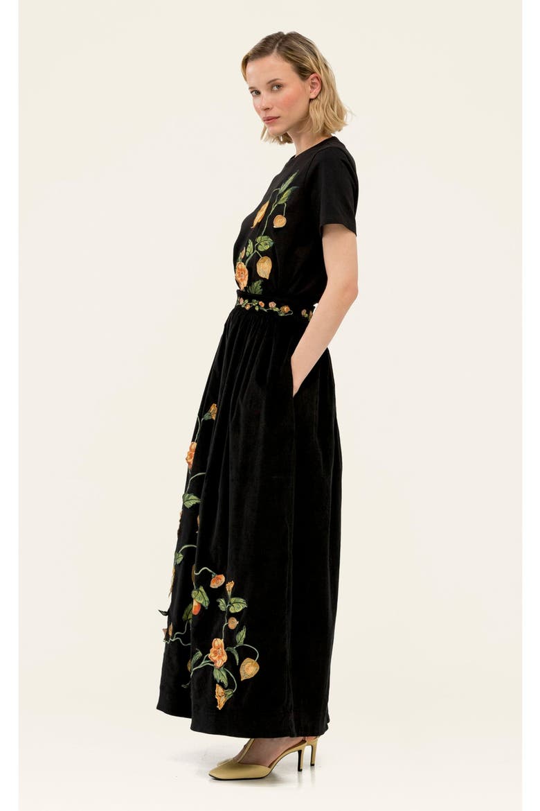 Tangelo Uchuva Maxi Skirt, Alternate, color, Multi