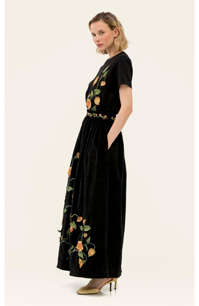 Agua by Agua Bendita Tangelo Uchuva Maxi Skirt, Alternate, color, Multi