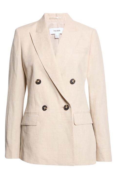 Kit Double Breasted Linen Blazer