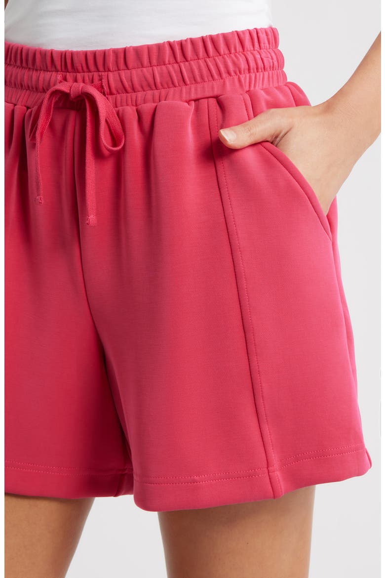 Drawstring Lounge Shorts, Alternate, color, BRIGHT ROSE