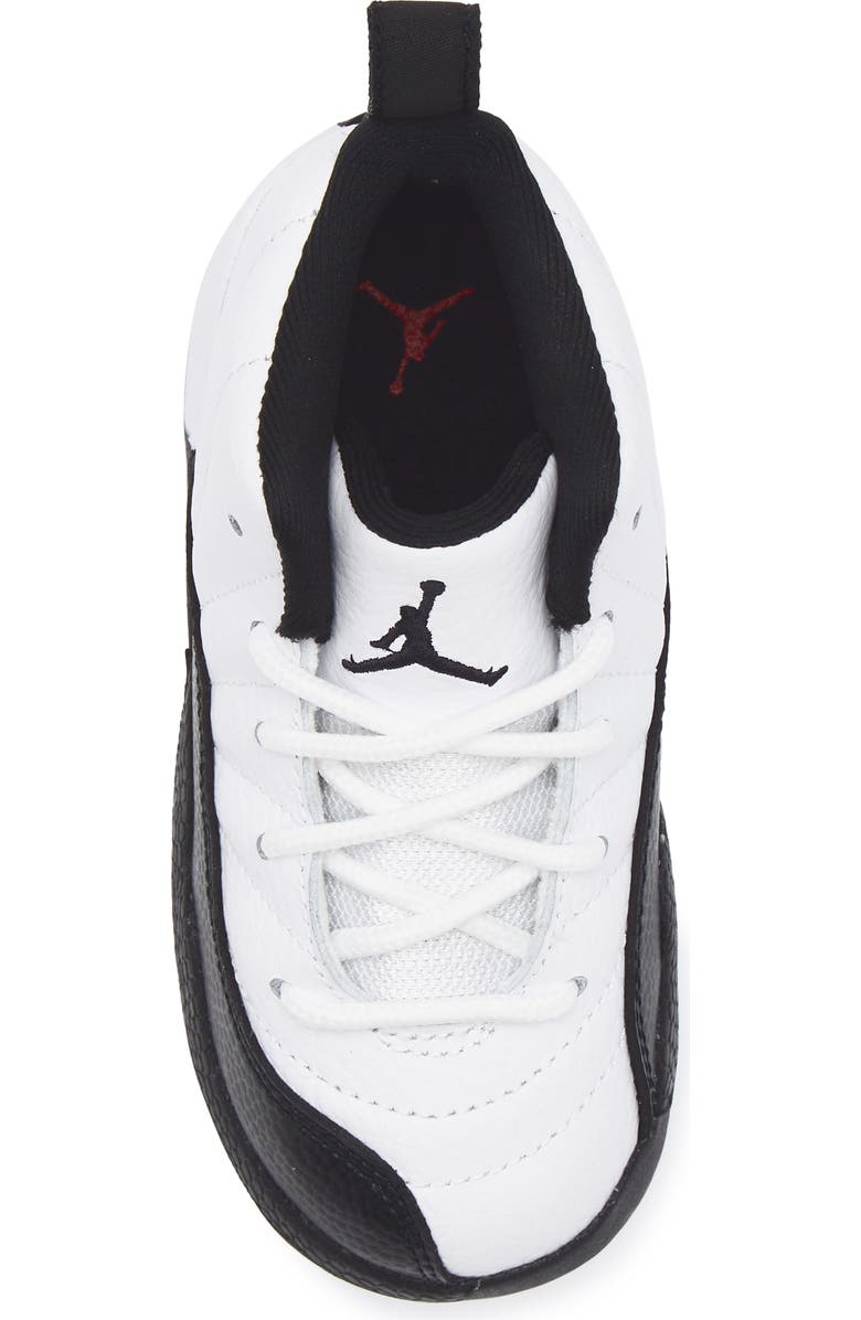 Nike Kids' Air Jordan 12 Retro Basketball Sneaker, Alternate, color, 117 White/Black