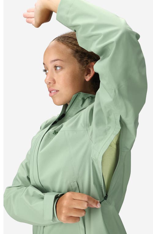 Marmot Precip® Eco Pro Waterproof Hooded Jacket In Green