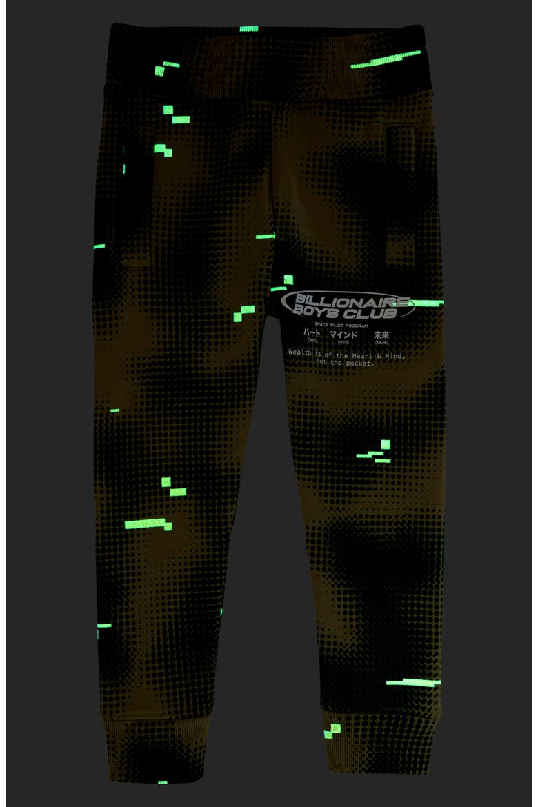 Kids' Space Program Glow in the Dark Sweatpants, Alternate, color, TWILL