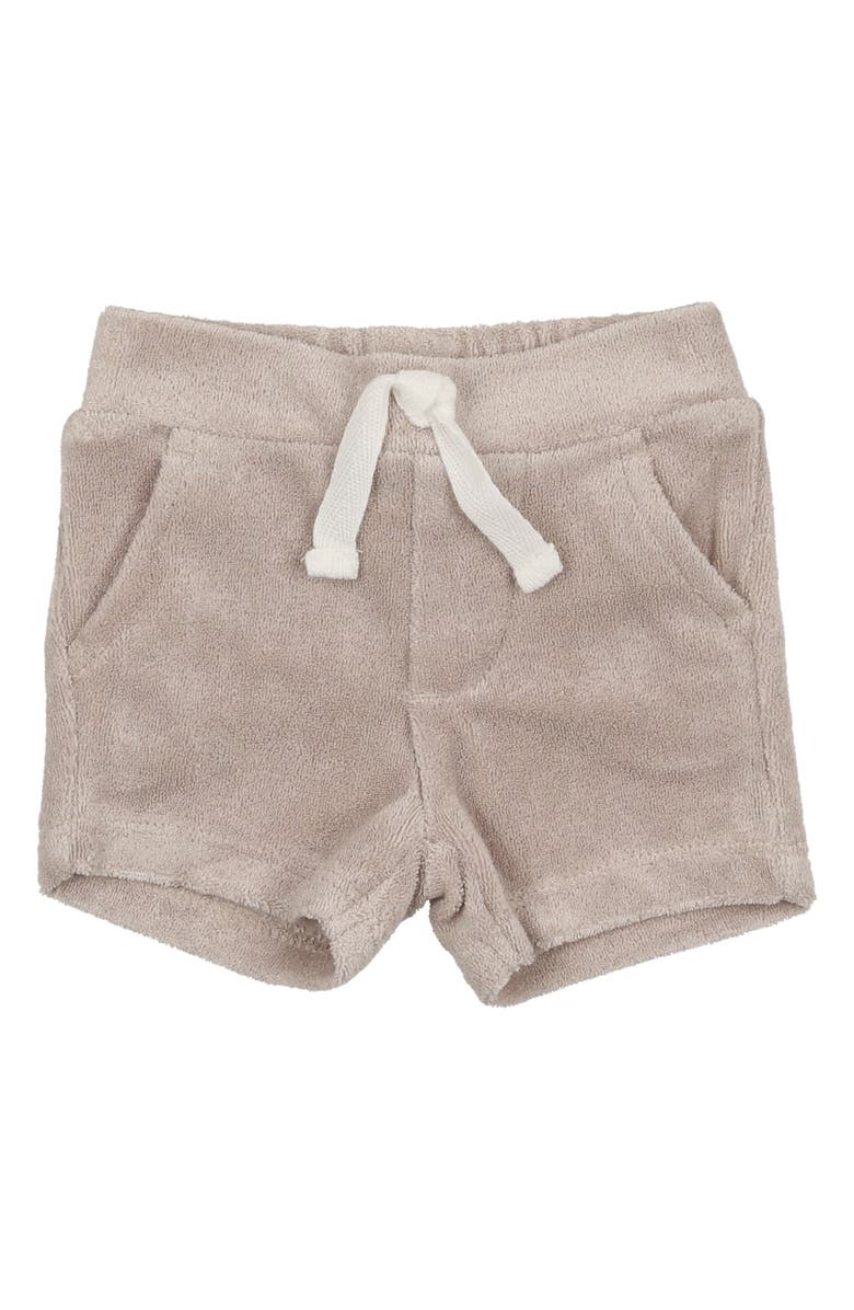 Manière Kids' Terry Cloth Shorts, Main, color, Sand