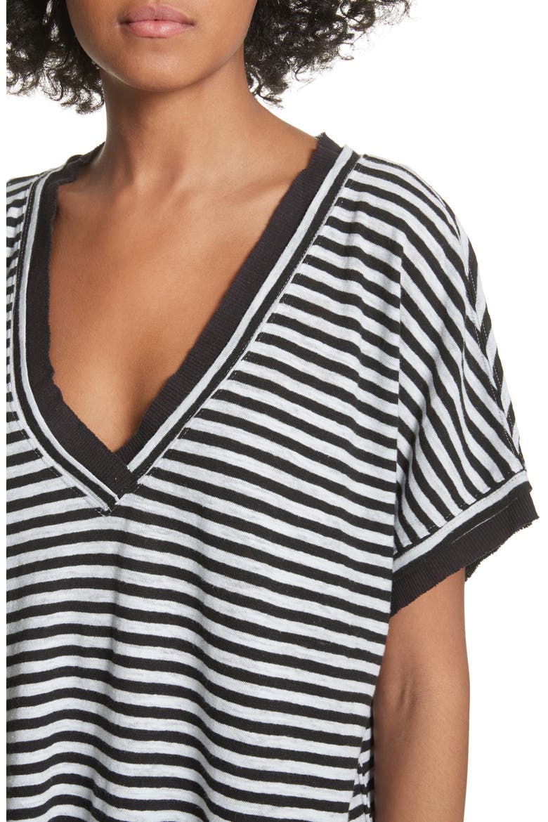 Take Me Stripe Tee, Alternate, color, BLACK COMBO