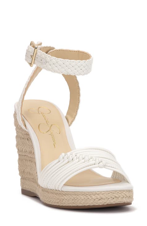 Shops jessica simpson gold wedges