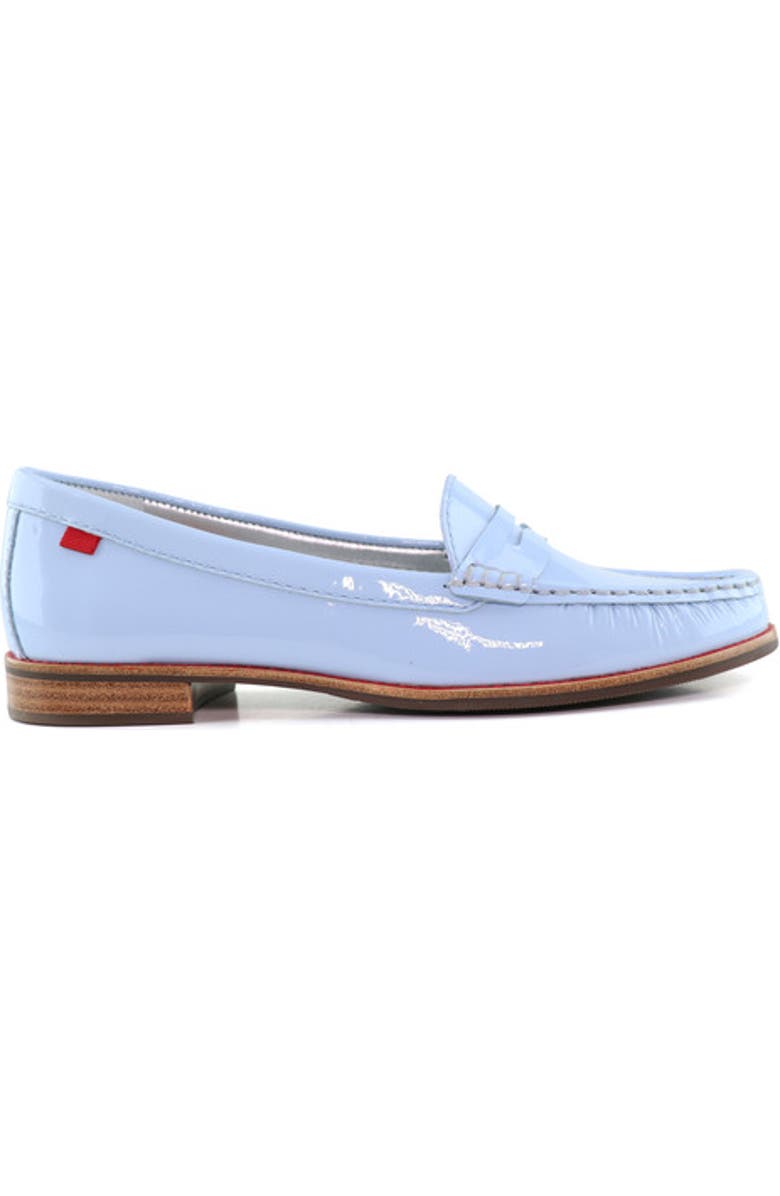 Marc Joseph New York East Village Patent Leather Penny Loafer, Alternate, color, Baby Blue Soft Patent