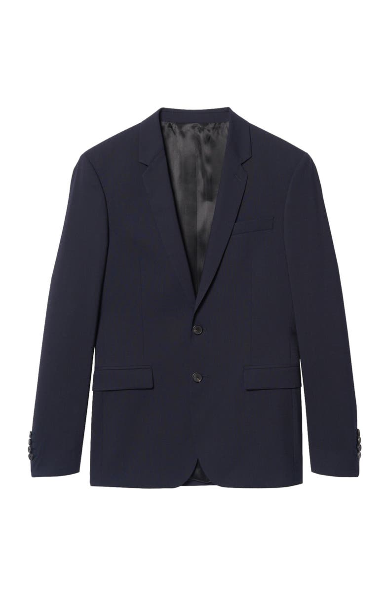 SANDRO Classic wool suit jacket, Main, color, Navy Blue