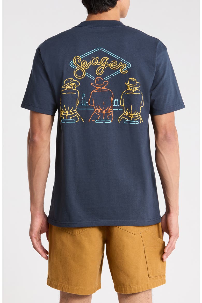Honky Tonk Cotton Graphic T-Shirt, Alternate, color, NAVY