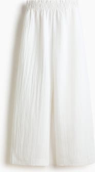 H&M Wide Frill-trimmed Trousers