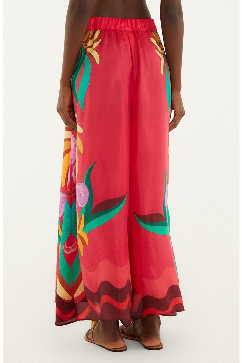 Placed Print Wide Leg Drawstring Pants, Alternate, color, BANANA QUEEN