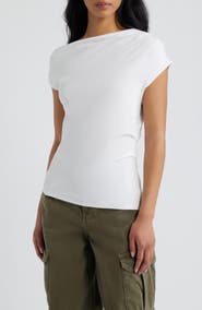 MANGO Asymmetric One-Shoulder Top