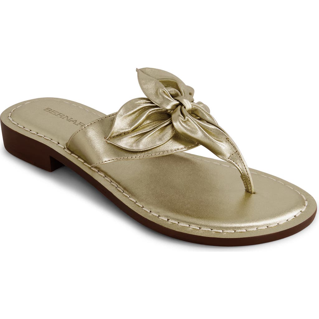 Shop Bernardo Footwear Taormina Thong Sandal In Champagne