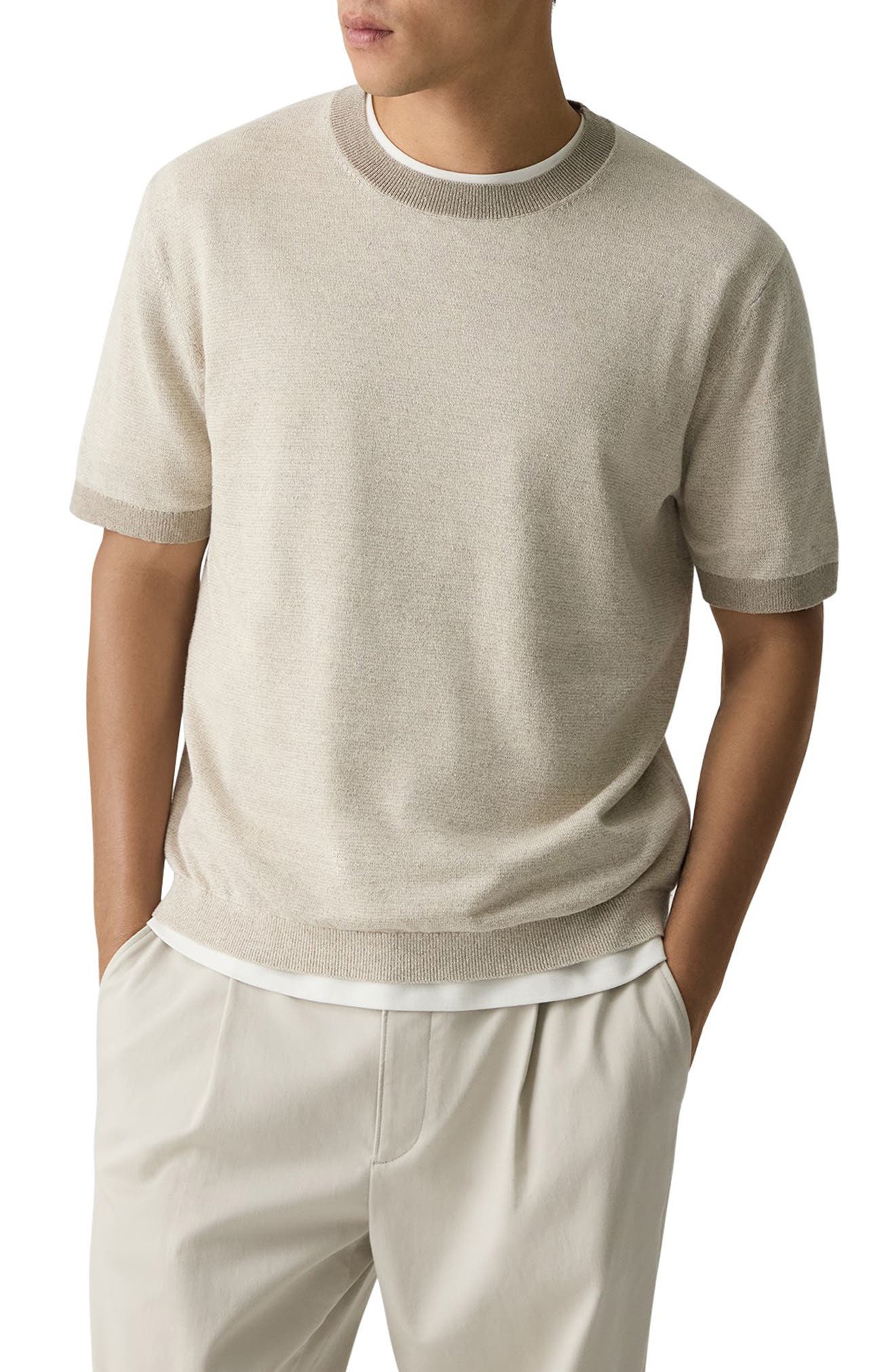 Linen & Silk Crewneck Tee - image 3