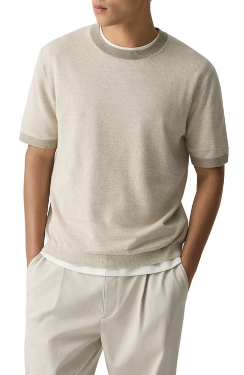 Linen & Silk Short Sleeve Sweater
