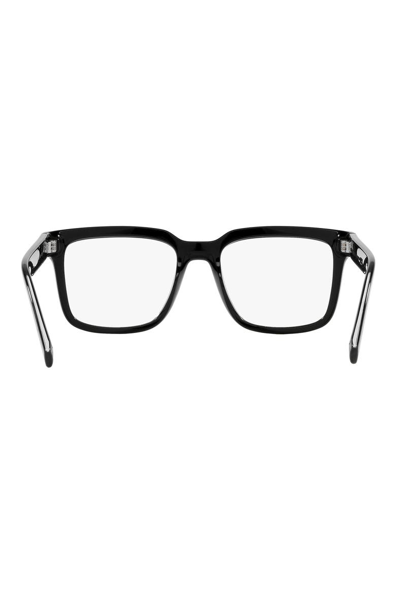 52mm Square Optical Glasses, Alternate, color, BLACK
