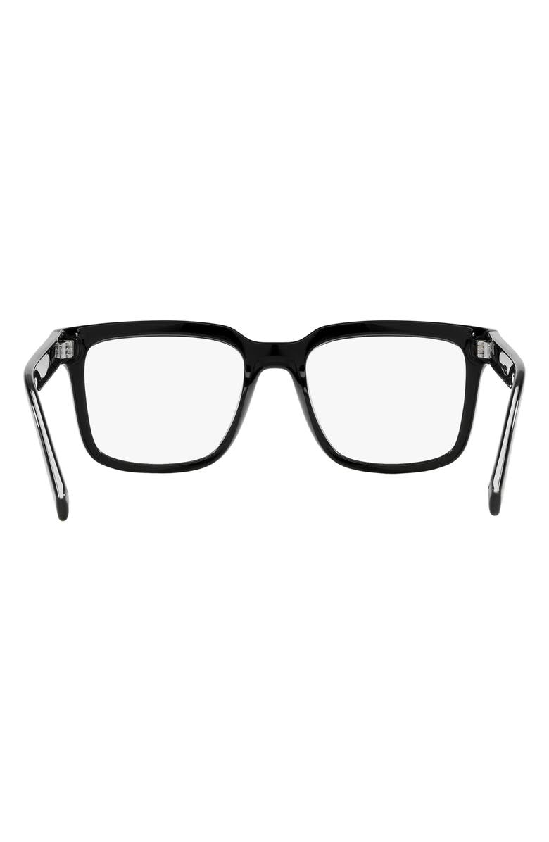 Dolce&Gabbana 52mm Square Optical Glasses, Alternate, color, Black