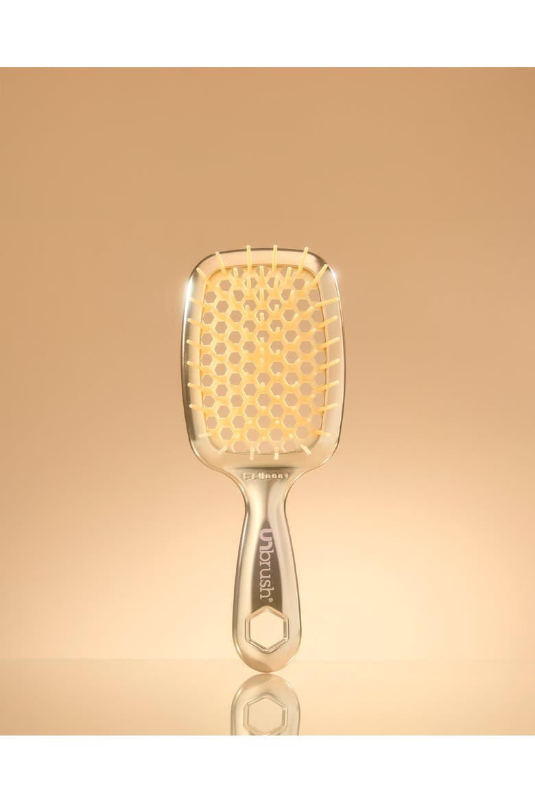 Mini  Detangling Brush, Alternate, color, Gold