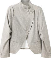MANGO Floral Jacquard Asymmetric Jacket