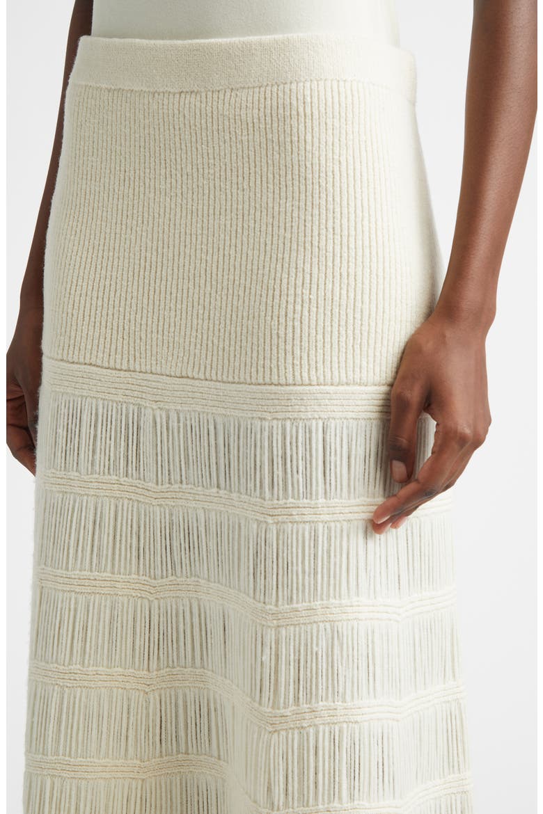 Alba Wool Blend Sweater Skirt, Alternate, color, OFF-WHITE