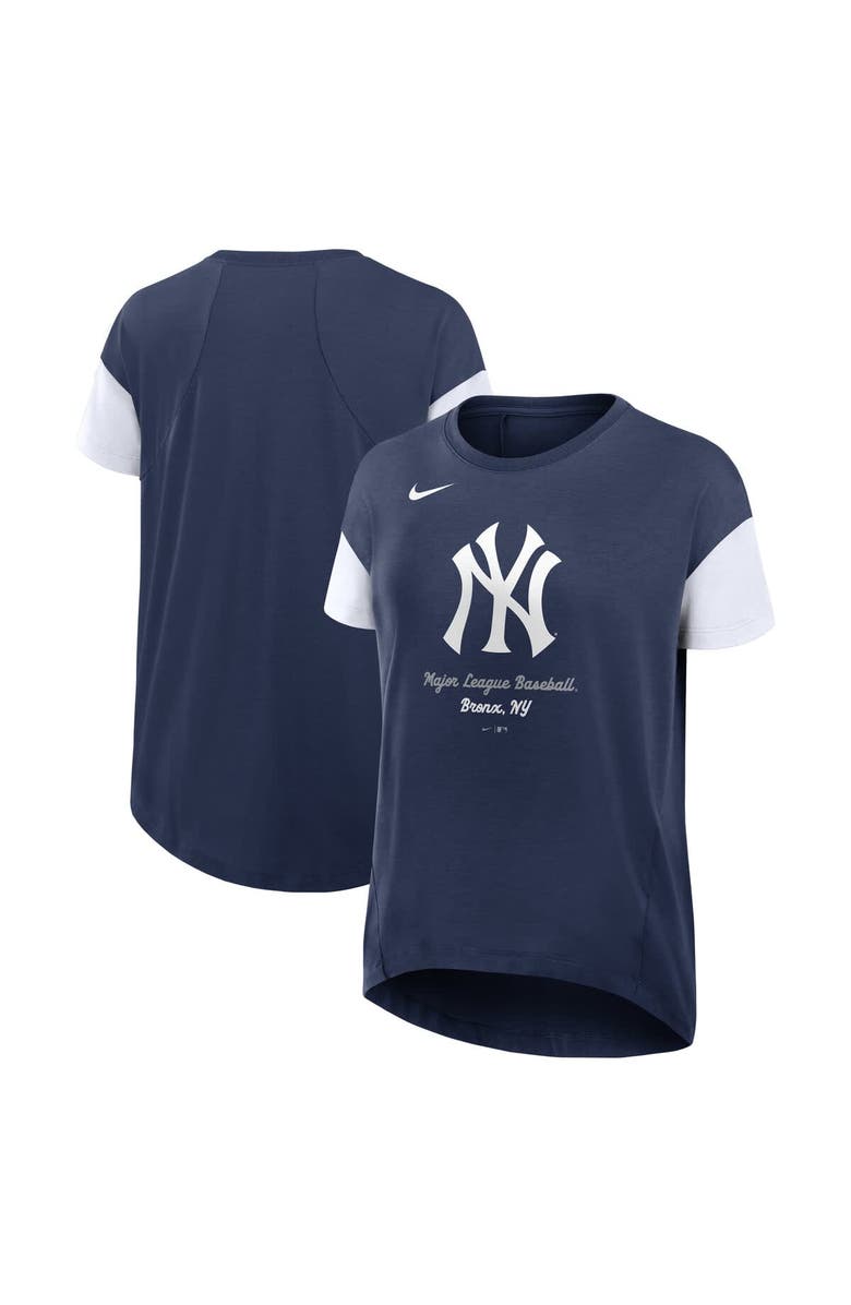Nike Women's Nike Navy New York Yankees Flowy Fashion T-Shirt, Main, color, Navy