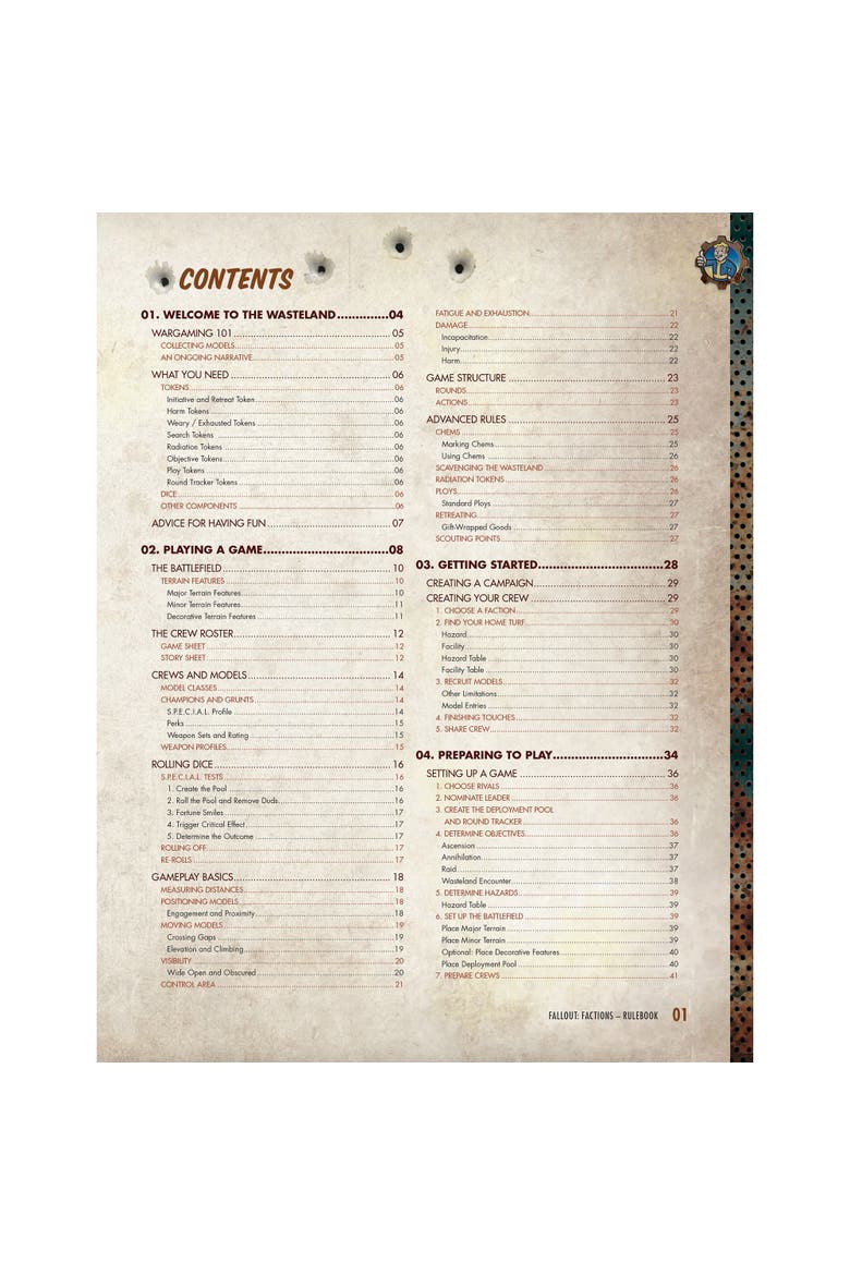 Modiphius Fallout Factions Core Rulebook Hardcover Rpg Campaign, Alternate, color, Multicolored