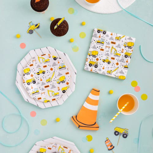 Daydream Society Under Construction Large Napkins In Assorted Pre-pack