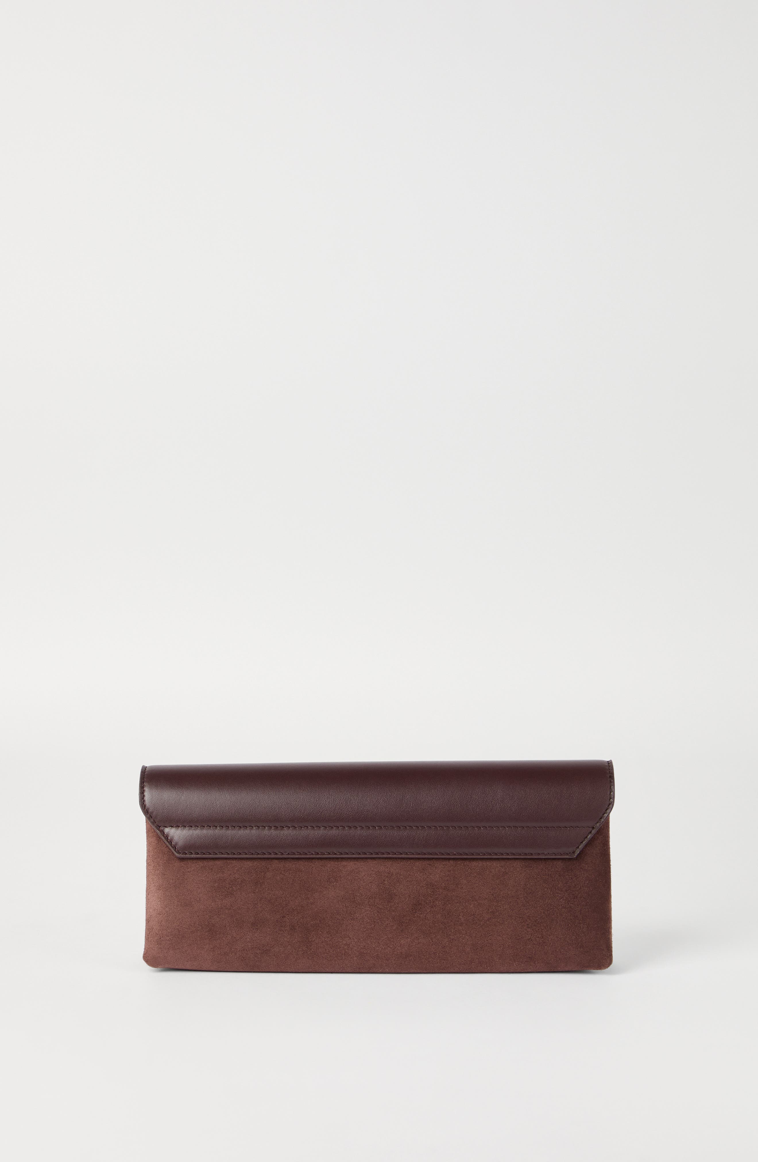 Brunello Cucinelli Sartorial pouch bag, Alternate, color, Burgundy