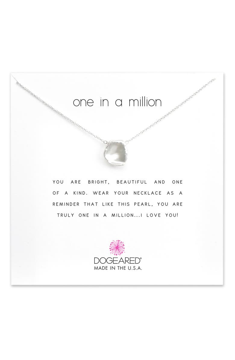 Dogeared Reminder - One in a Million Keshi Pearl Pendant Necklace, Alternate, color, 