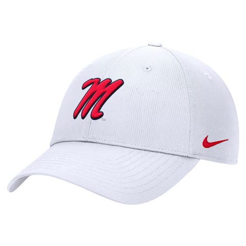 Men's Nike  White Ole Miss Rebels 2025 On-Field Club Performance Adjustable Hat