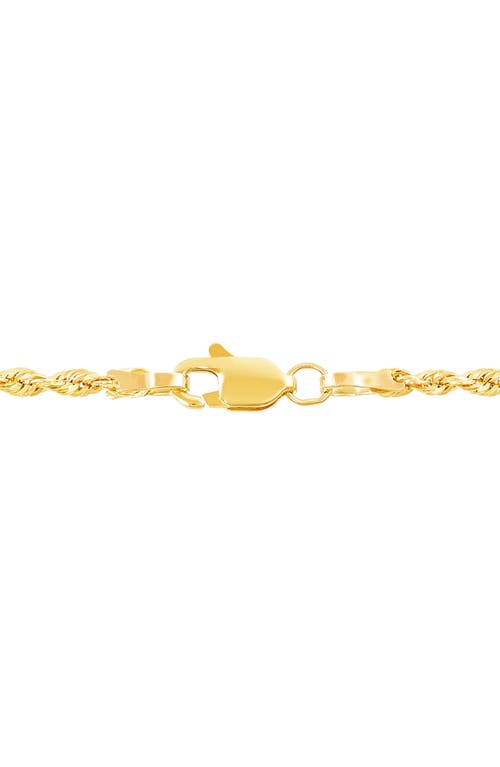 Frankie & Zoe 14k Gold Rope Chain Necklace In Gold