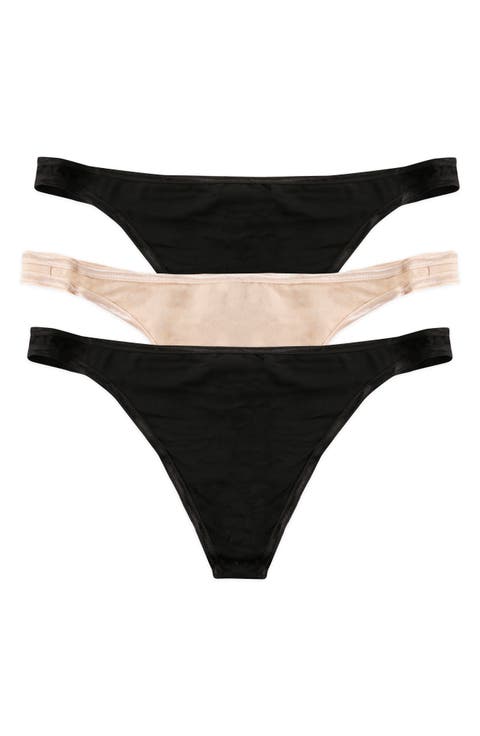 Bare Essentials 3-Pack Thongs