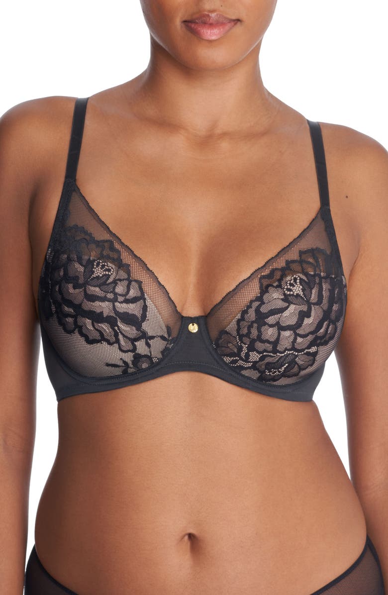 Natori Flora Underwire Contour Bra, Main, color, 