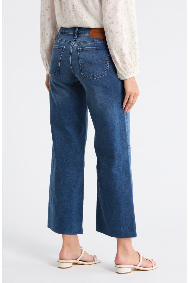 Sweet Raw Hem Wide Leg Jeans, Alternate, color, CRESCENTVILLE