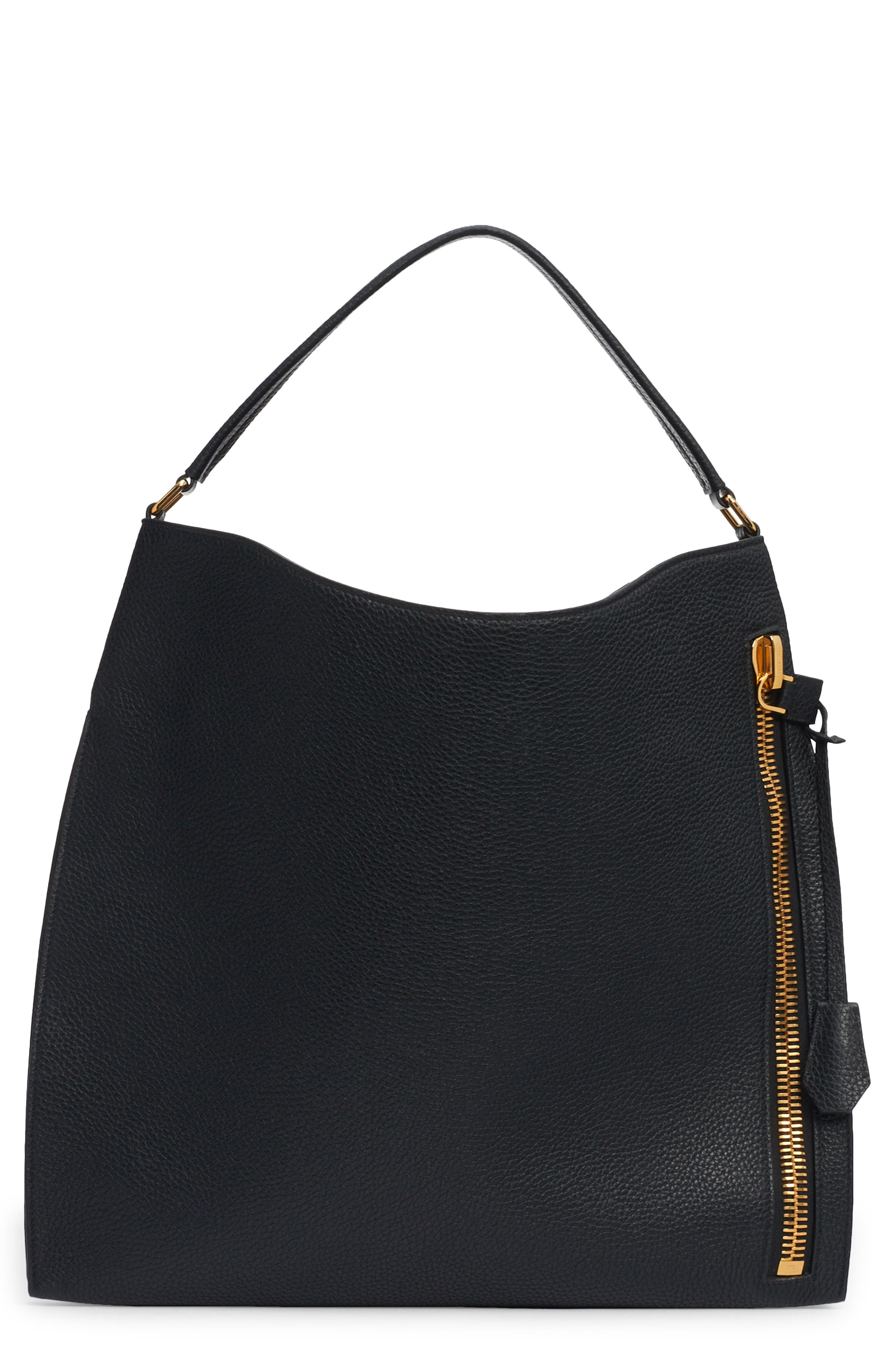 TOM FORD Large Alix Flat Hobo Bag, Main, color, 