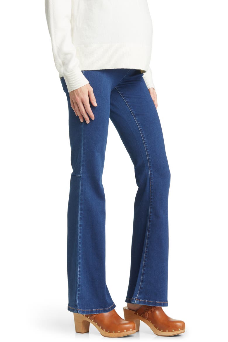 Better Butter Over the Bump Slim Bootcut Maternity Jeans, Alternate, color, SAFIA