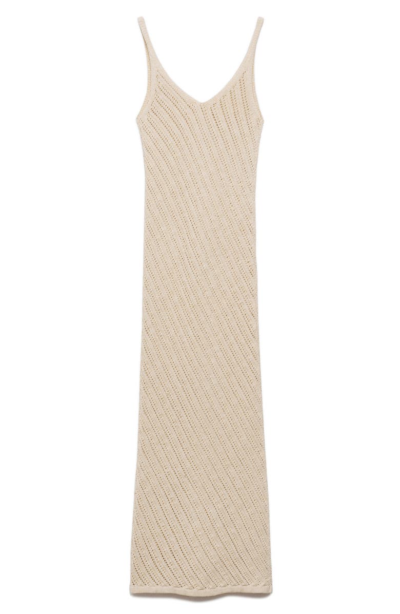 MANGO Metallic Body-Con Sweater Dress, Alternate, color, 