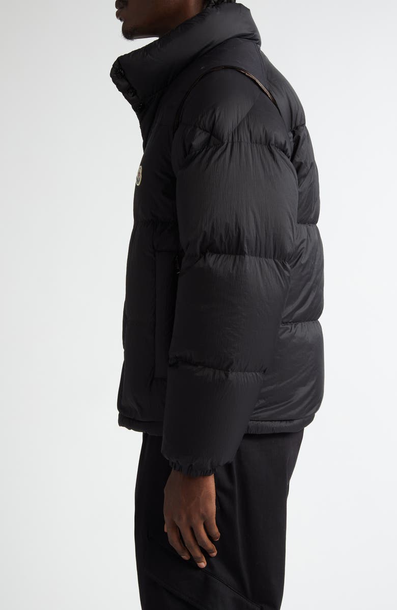 Moncler Verone Convertible Down Puffer Jacket, Alternate, color, 