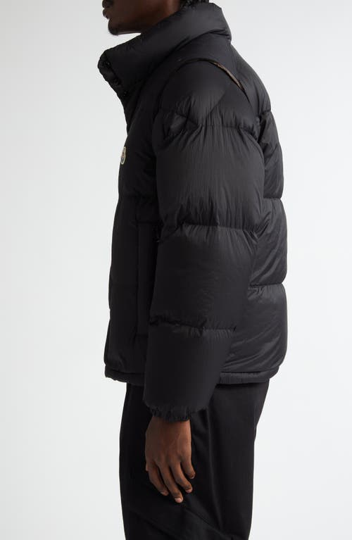 Moncler Verone 1 Reversible Down Jacket In Black