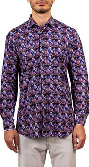 Maceoo Fibonacci Stretch Ascension 3320 Contemporary Fit Button-Up Shirt