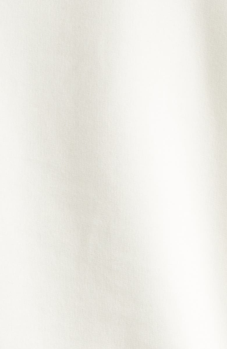 Moncler Embroidered Logo Sweatshirt, Alternate, color, Silk White