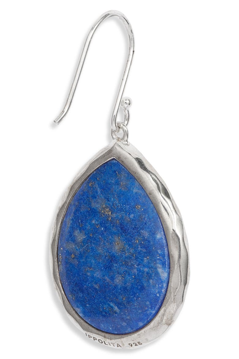 Large Rock Candy Teardrop Earrings, Alternate, color, SILVER