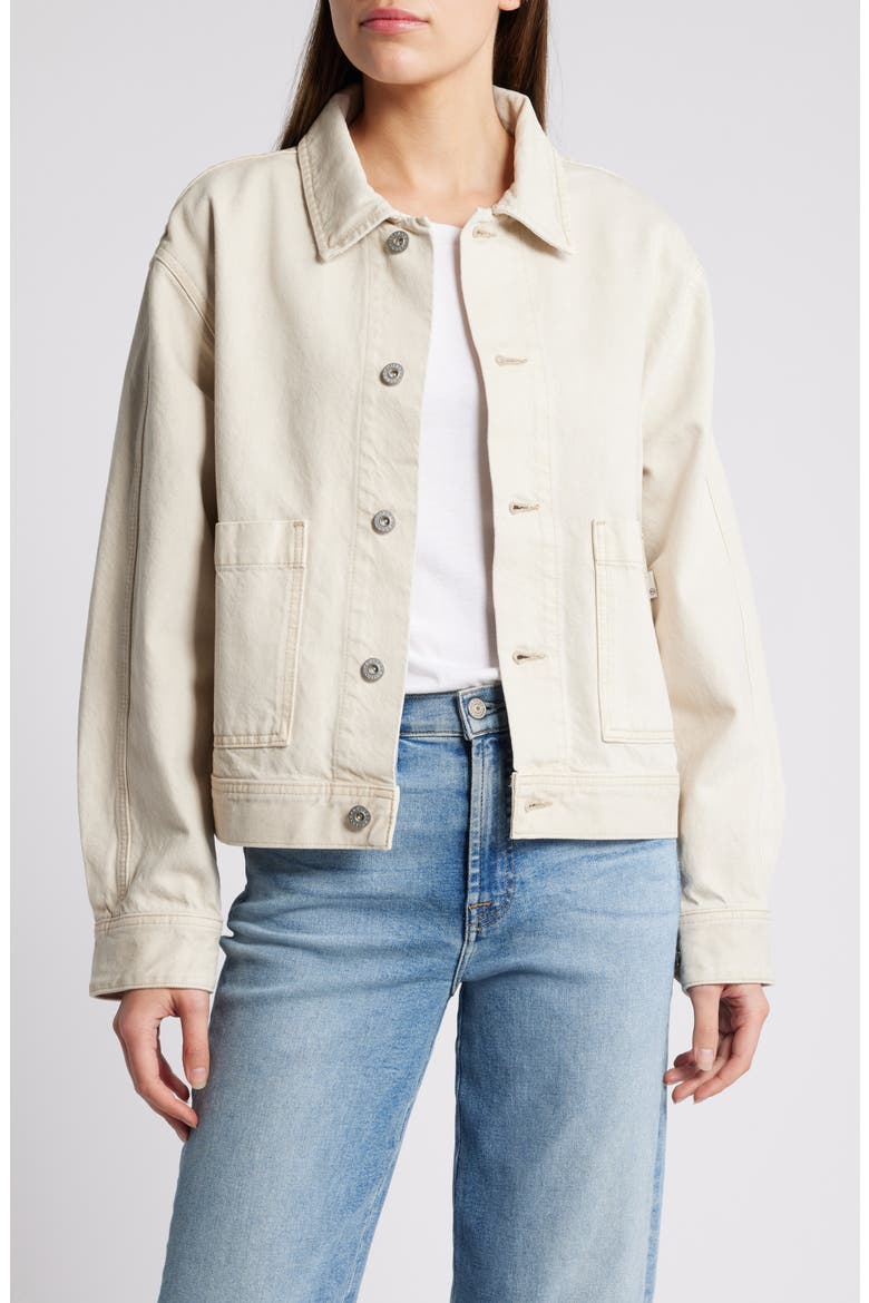 Genni Denim Jacket, Main, color, SULFUR DESERT ROCK