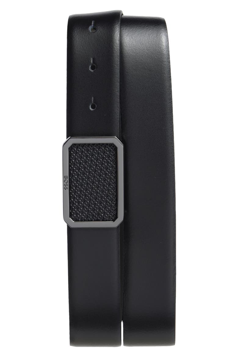 Ereso Leather Belt, Main, color, BLK