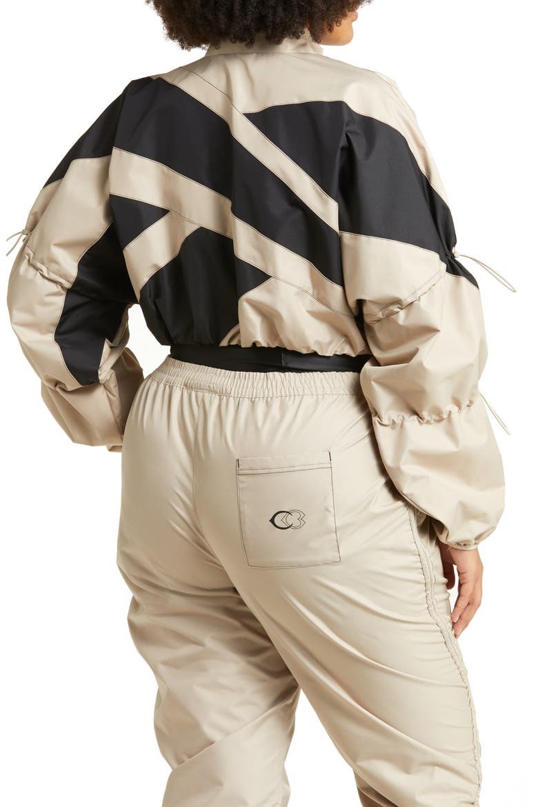 Woven Crop Jacket, Alternate, color, MODERN BEIGE