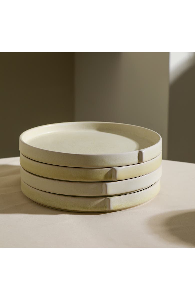 Stone Lain Bao Stoneware 4-Piece Dinner Plate Set, Alternate, color, Beige