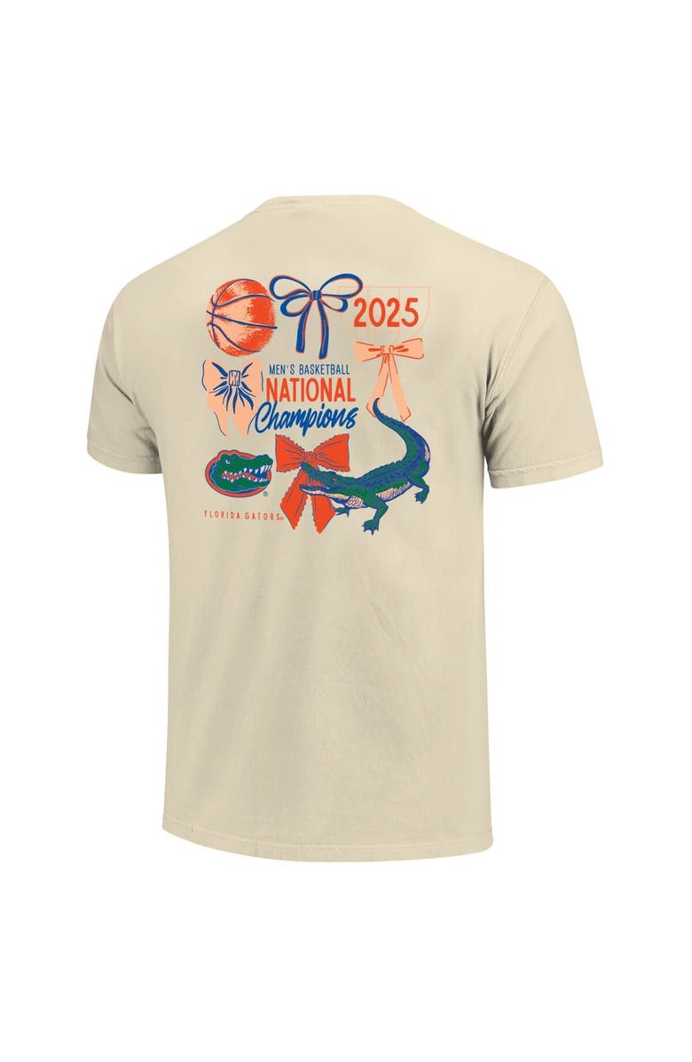 IMAGE ONE Women's Natural Florida Gators 2025 NCAA Men's Basketball National Champions Comfort Colors T-Shirt, Alternate, color, 