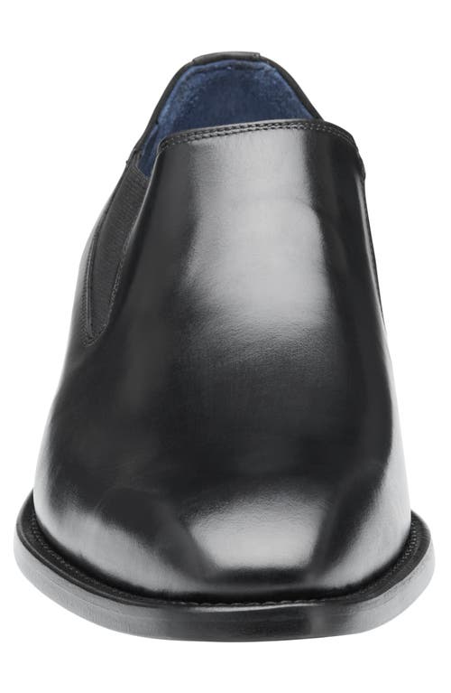 Johnston & Murphy Collection Larson Loafer In Black Italian Calfskin
