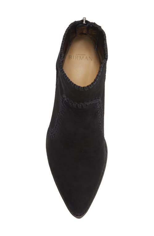 Alexandre Birman Benta Whipstitch Bootie In Black