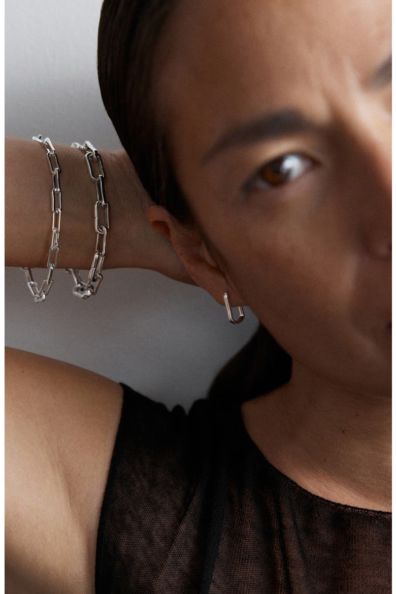 Alta Slim Chain Bracelet, Alternate, color, STERLING SILVER